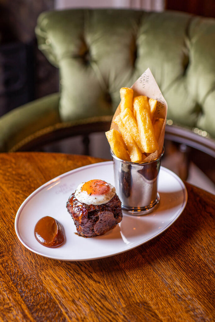 The Cadogan Arms - Scotch egg and chips